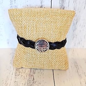 HAND MADE BRAIDED LEATHER BRACELET